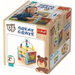 Nagy játszókocka fa fejlesztő játék