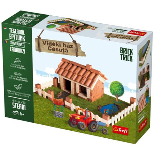 Brick Trick Téglából építünk: Vidéki ház építőjáték – Trefl