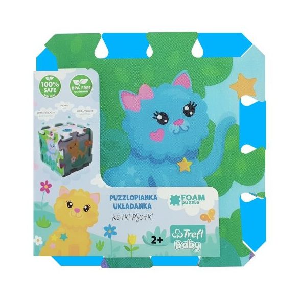 Csintalan cicák szivacs puzzle - Trefl