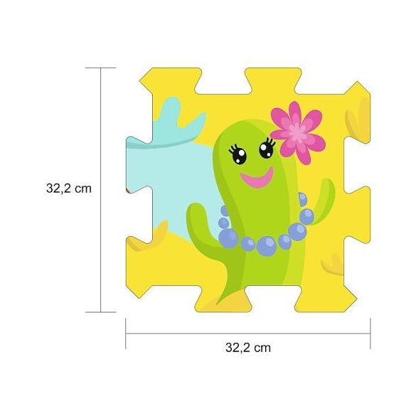 Daloló kaktuszok szivacs puzzle - Trefl
