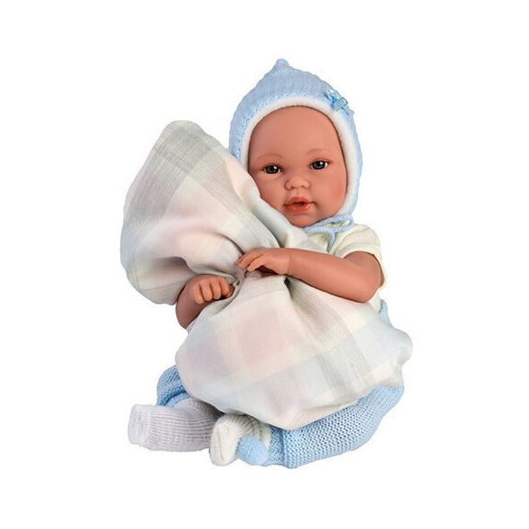 Llorens: 36cm-es síró kisfiú baba hordozóval