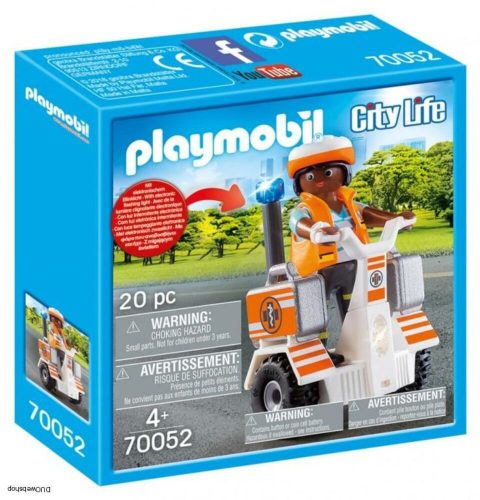 Playmobil 70052 - Doktornő kétkerekű járgánnyal