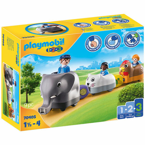 Playmobil 70405 - 1.2.3 Állatos vonat