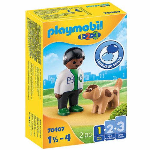 Playmobil 70407 - 1.2.3 Állatorvos kiskutyával