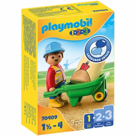 Playmobil 70409 - 1.2.3 Építőmunkás talicskával