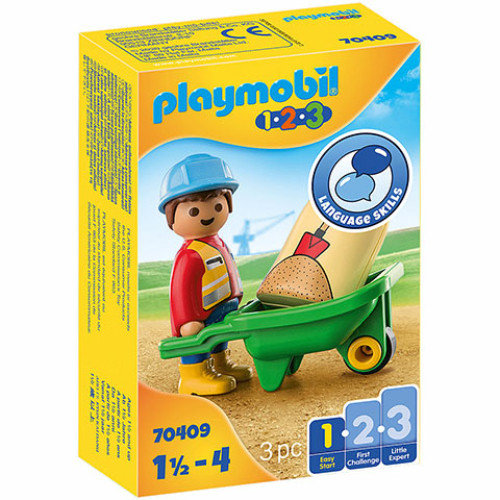 Playmobil 70409 - 1.2.3 Építőmunkás talicskával