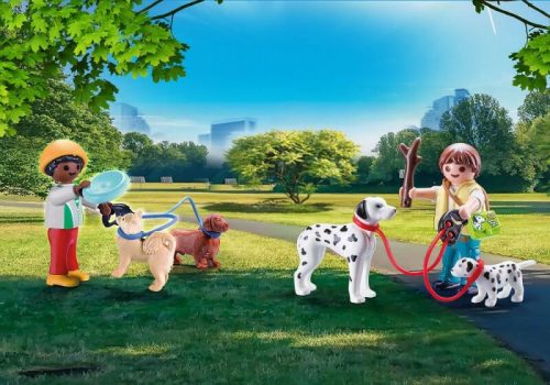 Playmobil Kutyasétáltatás hordozható táskában