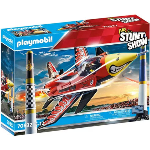 Playmobil 70832 - Air Stuntshow - "Sas" sugárhajtású repülő felhúzható motorral