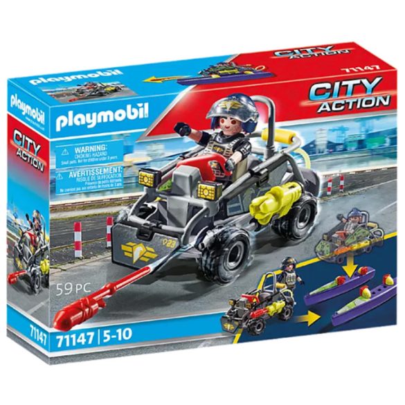 Playmobil  71147 - TEK kommandósok kétéltű autója