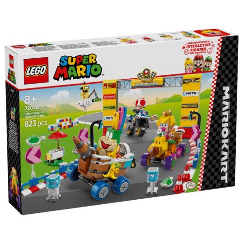 LEGO Super Mario 72036 - Mario Kart Baby Peach és a Grand Prix szett