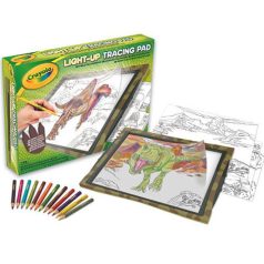 Crayola : Dinós világító rajztábla sablonnal 