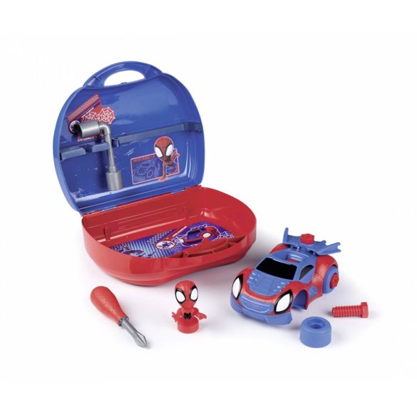 Smoby Spidey összeszerelhető autó bőröndben