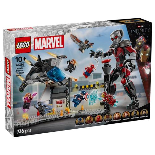 LEGO Super Heroes 76314 - Amerika Kapitány: Polgárháború csatajelenet