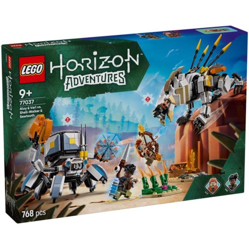 LEGO Horizon Adventures 77037 - Aloy és Varl a páncéljáró és a fűrészfog ellen