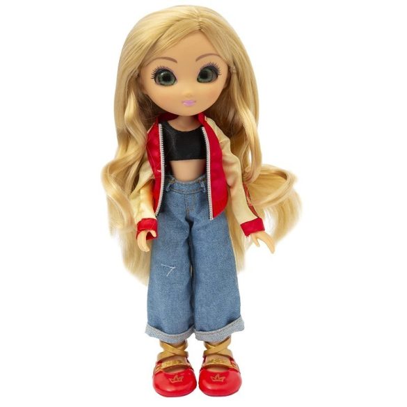 UNIQUE EYES bűvös szemű baba kétféle ruhával - AMY