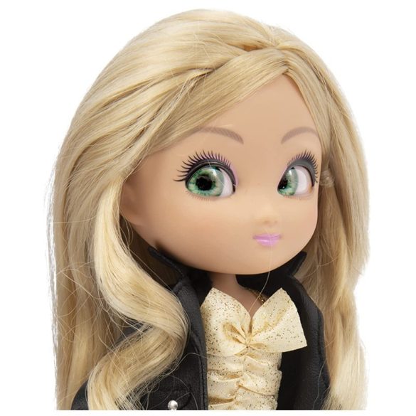 UNIQUE EYES bűvös szemű baba kétféle ruhával - AMY