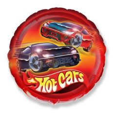 FÓLIA LUFI, 18"/45CM, GÖMB, HOT CARS