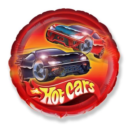 FÓLIA LUFI, 18"/45CM, GÖMB, HOT CARS
