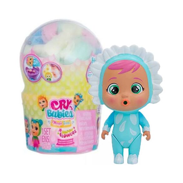Cry Babies Varázskönnyek - Happy Flower világoskék baba 