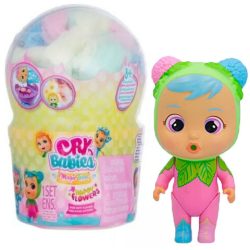   Cry Babies Varázskönnyek - Happy Flower rózsaszín és zöld baba