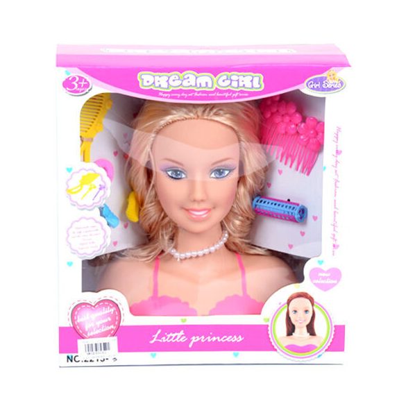 Fésülhető babafej