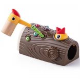 Mágneses fakopács ügyességi társasjáték