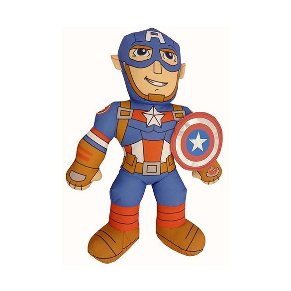 MARVEL Amerika Kapitány szuperhős plüssfigura hanggal 20 cm