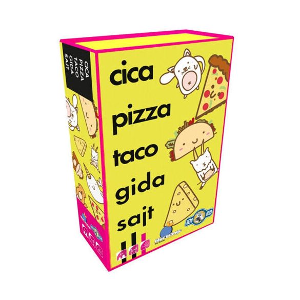 Cica, pizza, taco, gida, sajt kártyajáték