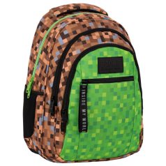   Minecraft mintás hátizsák, iskolatáska, 42x30x20cm, BackUp 2021