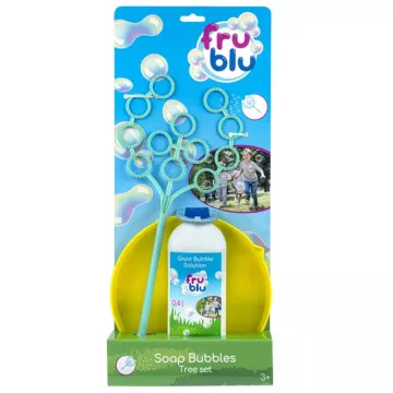 FruBlu: Fa alakú buborékfújó szett 0,4 liter folyadékkal