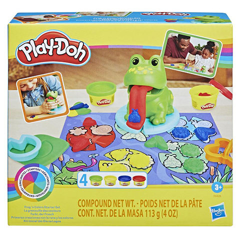 Hasbro Play-Doh: Békák és színek kezdő készlet 4db gyurmával - Hasbro 