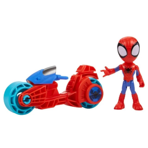 Pókember: Póki és csodálatos barátai Póki játékfigura motorral - Hasbro