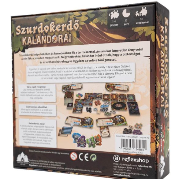 Szurdokerdő kalandorai társasjáték