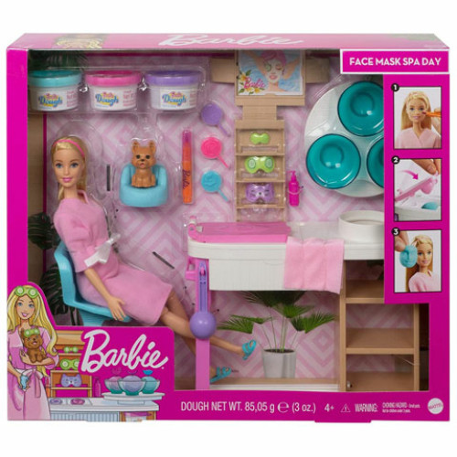 Barbie feltöltődés szépségszalon játékszett kiegészítőkkel