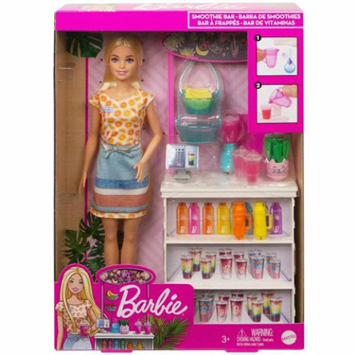 Barbie: Feltöltődés Smoothie Bár játékszett