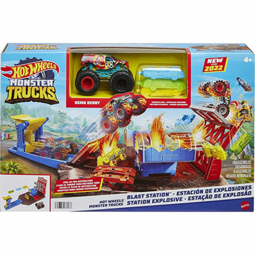 Hot Wheels: Monster Trucks Zúzda parkoló játékszett