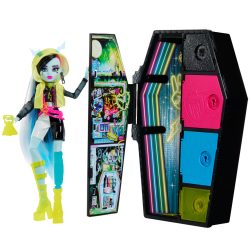   Monster High: Szörnyen jó barátok titkai - Rémes fények Frankie Stein baba - Mattel