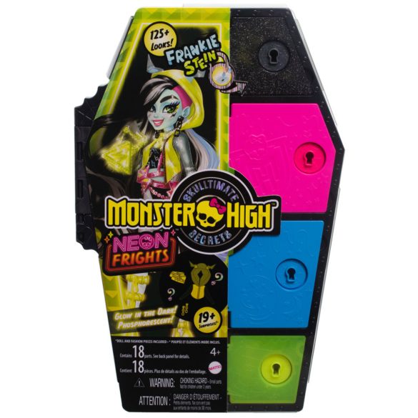 Monster High: Szörnyen jó barátok titkai - Rémes fények Frankie Stein baba - Mattel