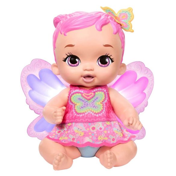 My Garden Baby: Édi-Bébi Meggyógyítalak - Rózsaszín pillangó 30 cm baba