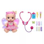 My Garden Baby: Édi-Bébi Meggyógyítalak - Rózsaszín pillangó 30 cm baba