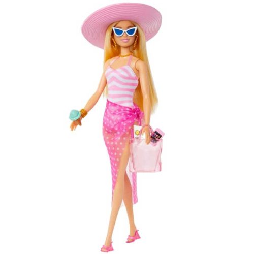 Barbie The Movie: Barbie Beach baba strandfelszereléssel 