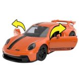 Hot Wheels: Pull-Back Speeders Porsche 911 GT3 hátrahúzható fém kisautó modell 1/43 - Mattel
