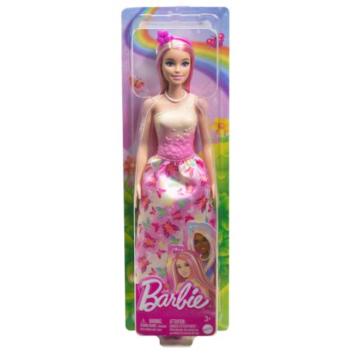 Barbie Dreamtopia: Hercegnő baba rózsaszín pillangós ruhában