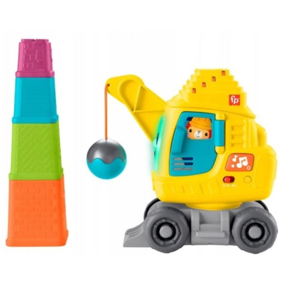 Fisher-Price: Tanuló bontógolyós munkagép - Mattel