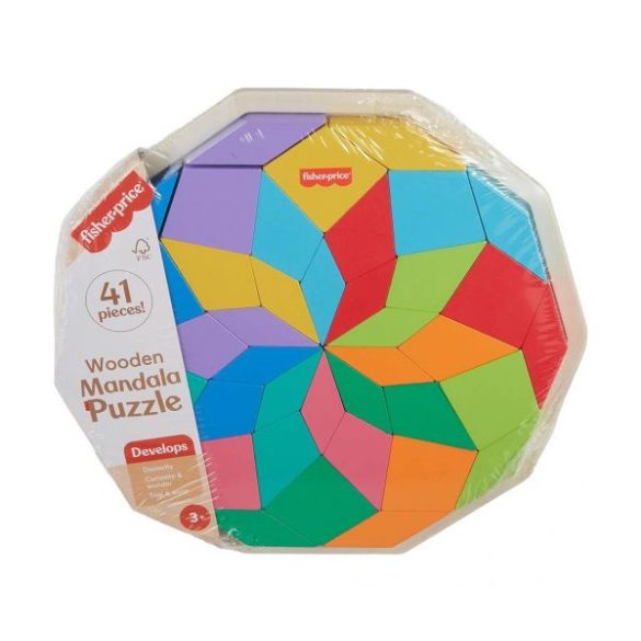 Fisher-Price: Wood Fa mandala színkirakó