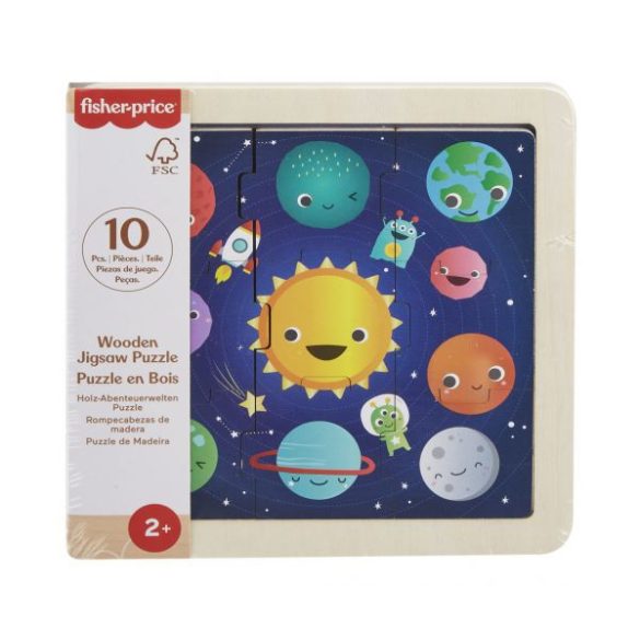 Fisher-Price: Naprendszer fa kirakós táblácska