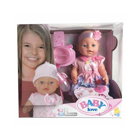 MK TOYS- Sírós baba cumival és kiegészítőkkel