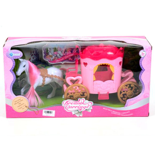 MK Toys: Pink lovashintó szett lóval