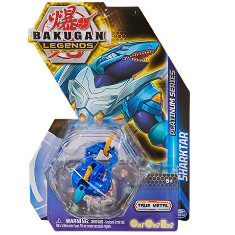 Bakugan Legends Platinum Series Sharktar Fém Figura Csomag -Spin Master