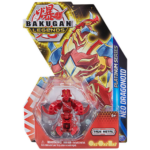 Bakugan Legends Platinum Series Neo Dragonoid Fém figura csomag - Spin Master 